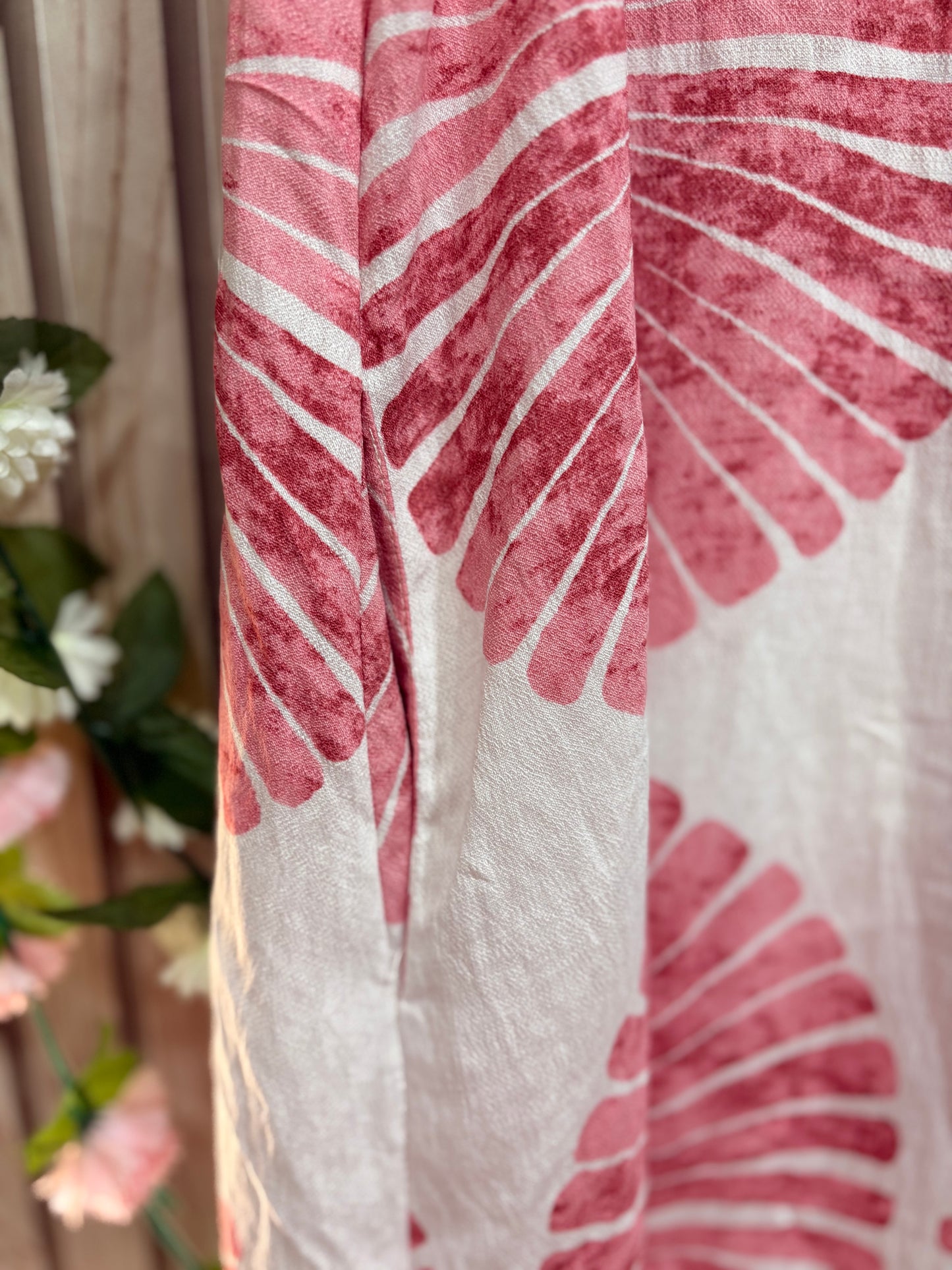 Vestido Coraline – vestido largo mujer estampado rosa fluido verano