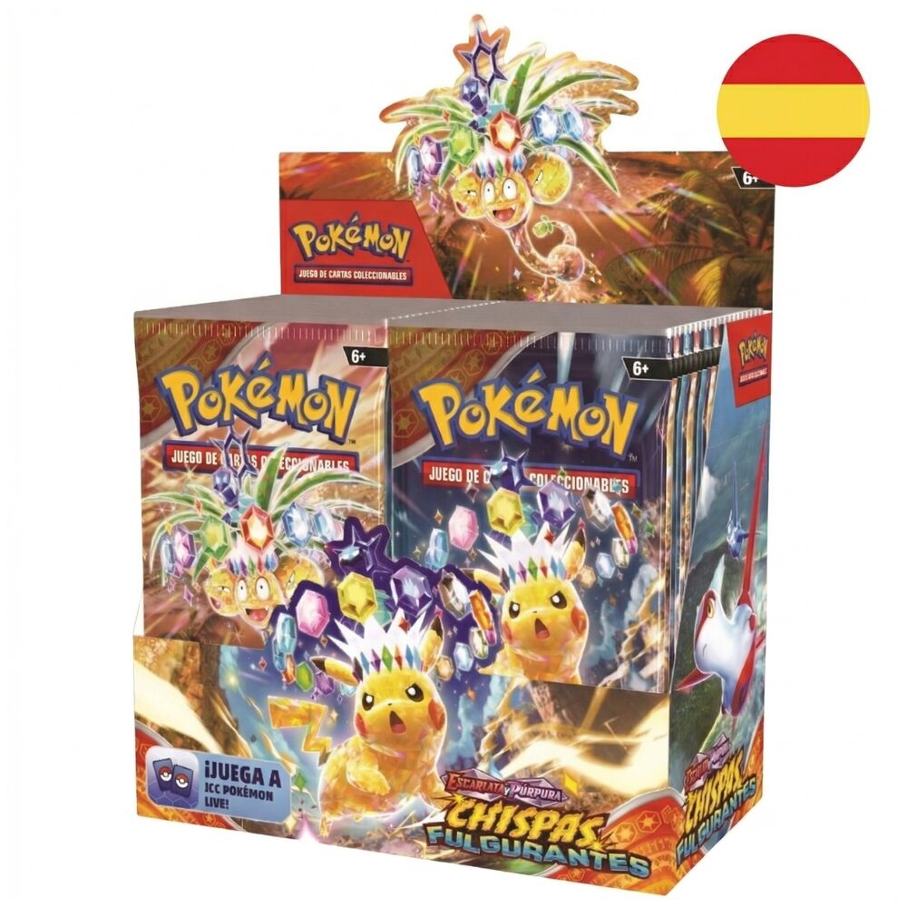 PREPEDIDO - Sobre cartas Chispas Fulgurantes Pokémon español