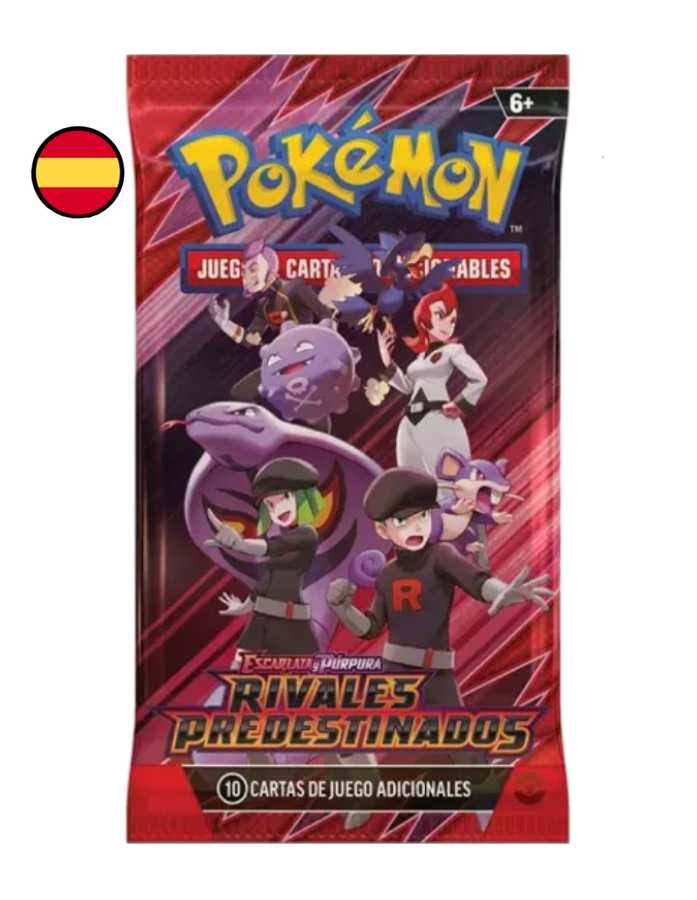PREPEDIDO - Sobre cartas Rivales Predestinados Pokémon español