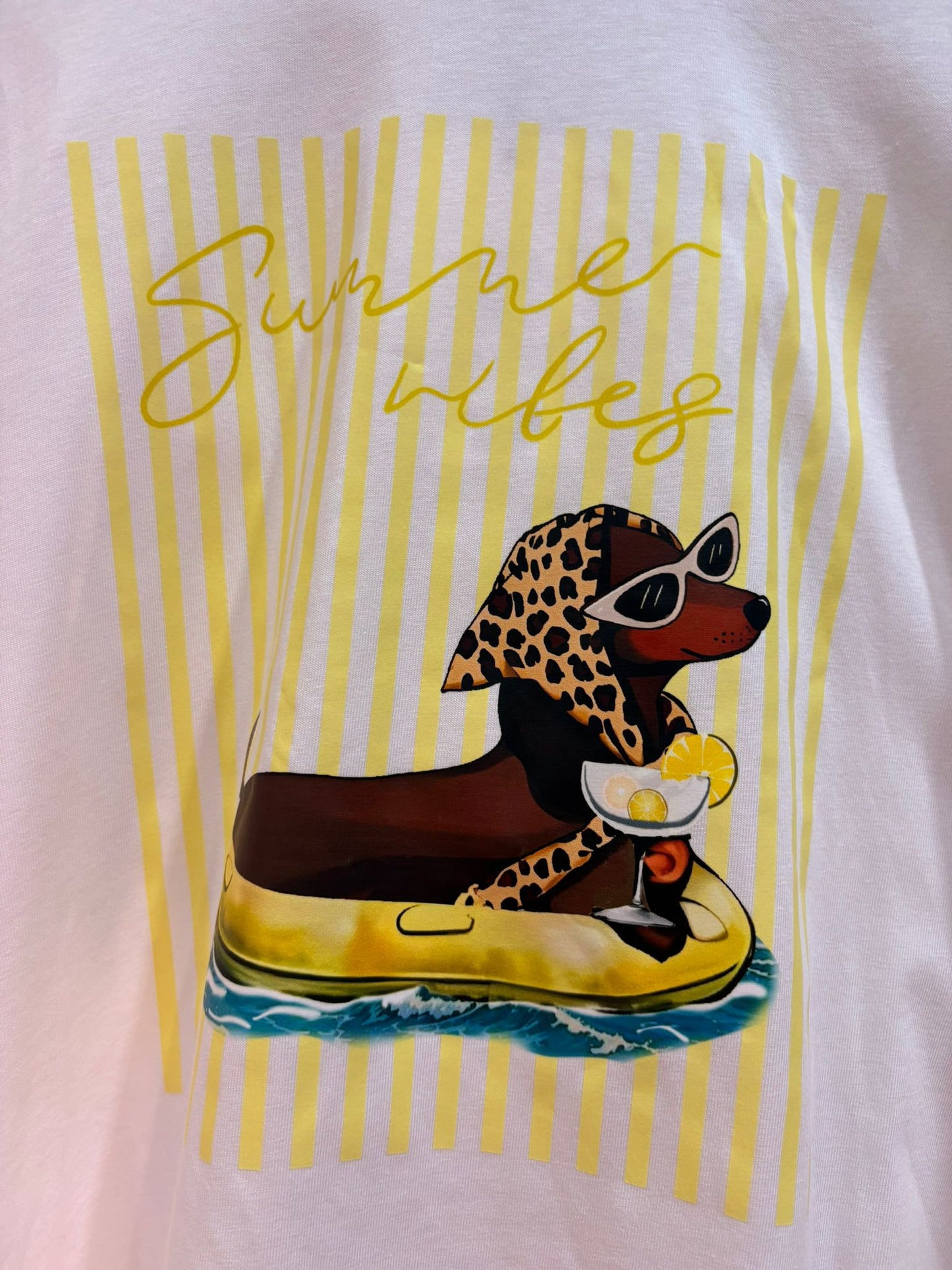 Camiseta Capri – camiseta mujer estampado summer vibes algodón