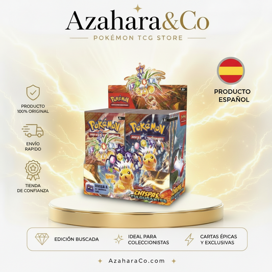 PREPEDIDO - Sobre cartas Chispas Fulgurantes Pokémon español