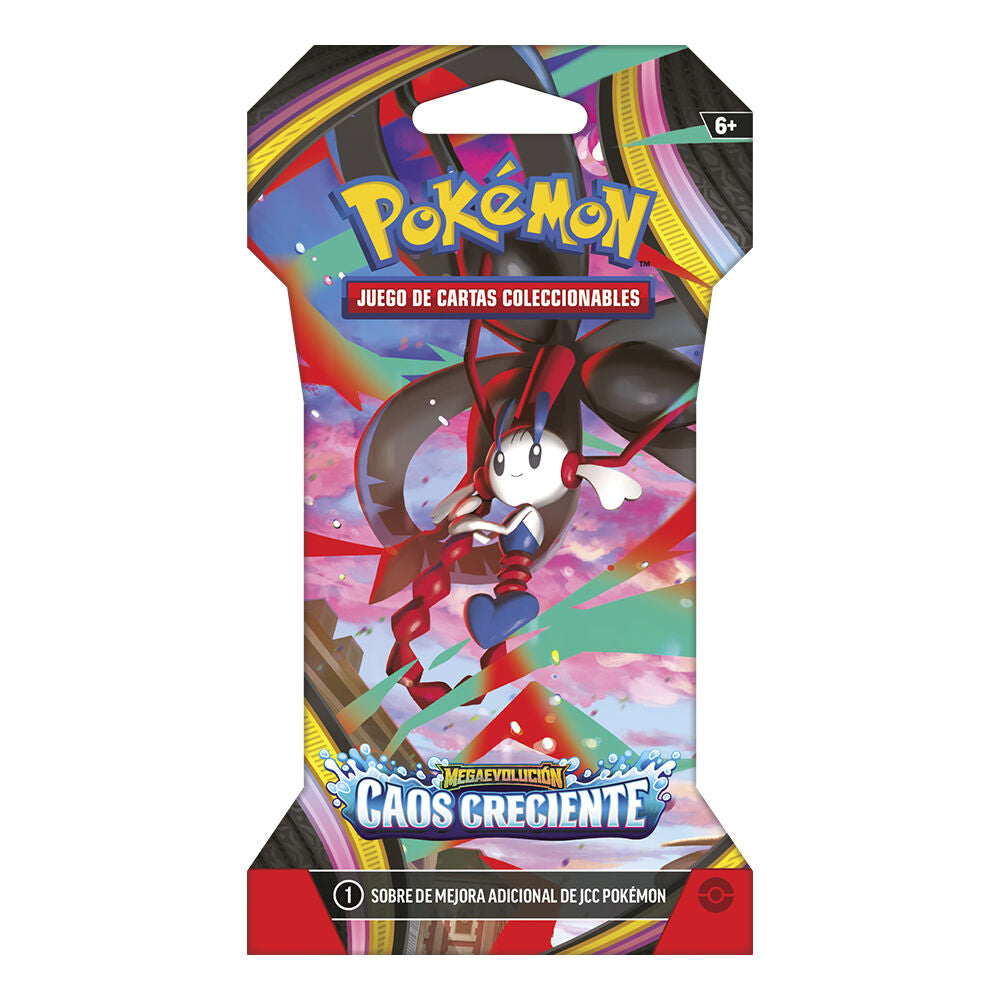 PREPEDIDO - 3 Sobre cartas Caos Creciente Megaevolución Pokémon español surtido