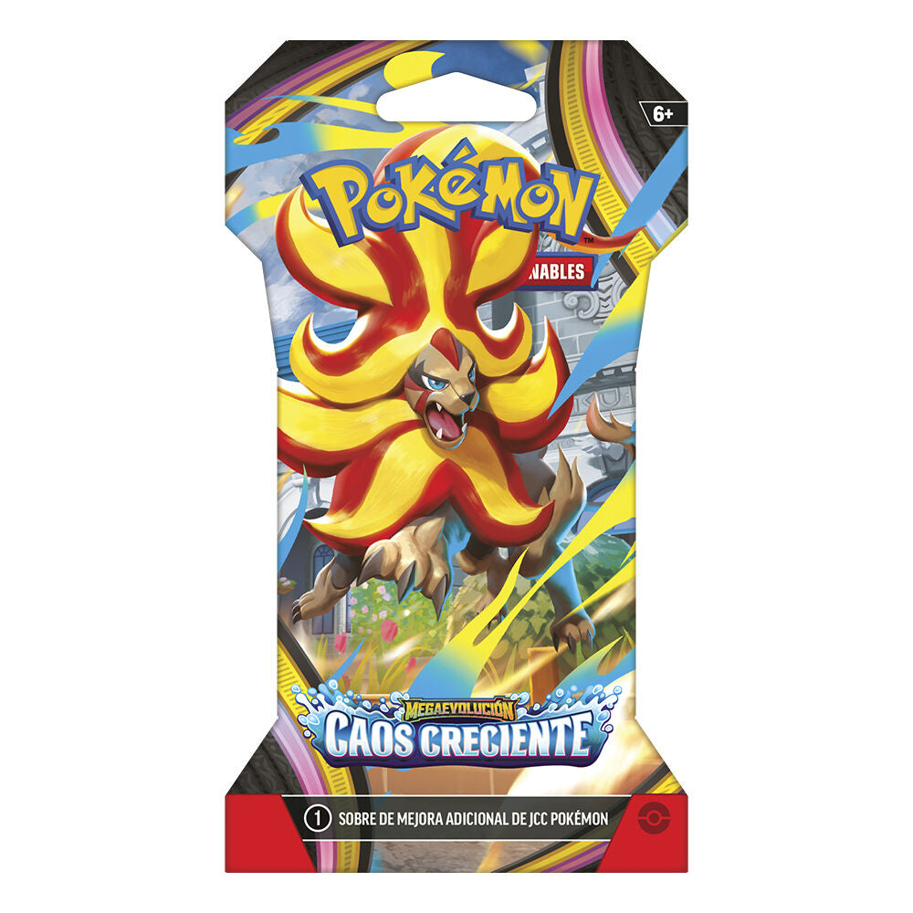 PREPEDIDO - 3 Sobre cartas Caos Creciente Megaevolución Pokémon español surtido