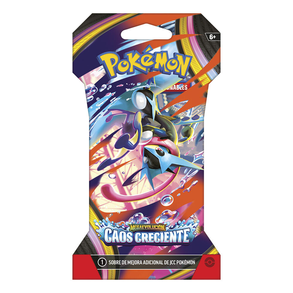PREPEDIDO - 3 Sobre cartas Caos Creciente Megaevolución Pokémon español surtido
