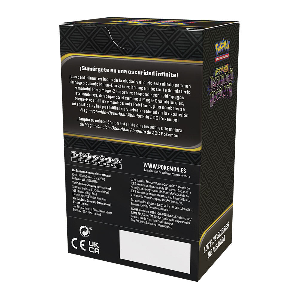 PREPEDIDO - Booster Bundle cartas Expansion Megaevolucion Oscuridad Absoluta Pokemon español